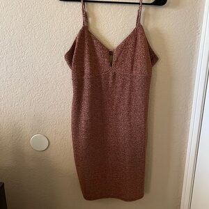 Wild Fable Women’s Large Gold/Brown Dress